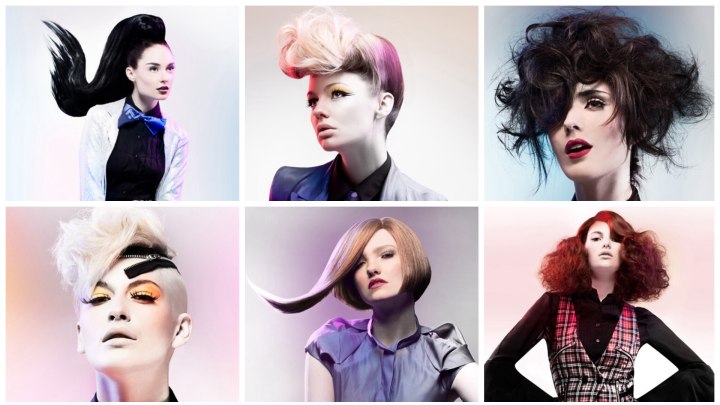 Hair with dynamic styling