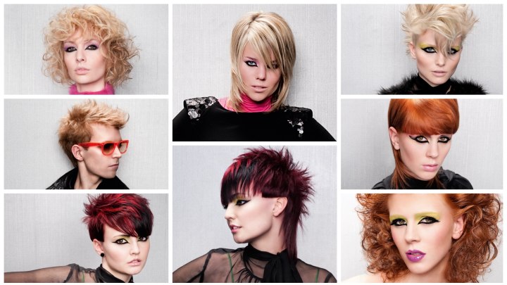 Trendy hairstyles with punk influences