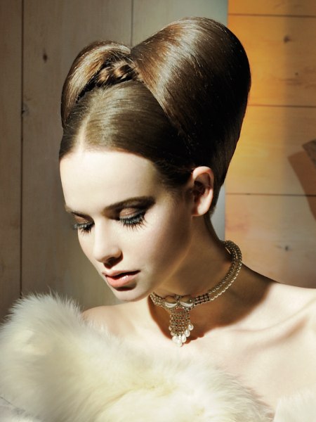 High fashion chignon updo