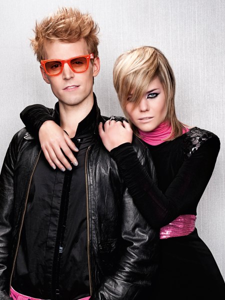 Stylish hairstyles for men and women with blonde hair