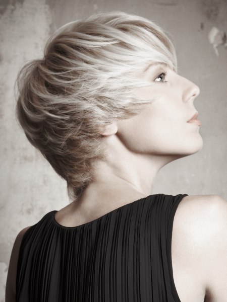 Rebellious short haircut for women