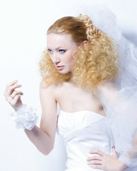 Modern wedding hair with backwards styling