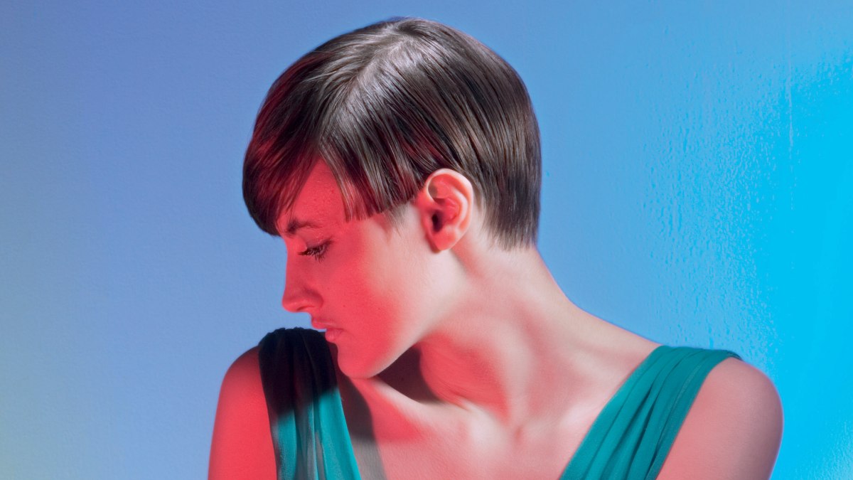 Model with very short hair