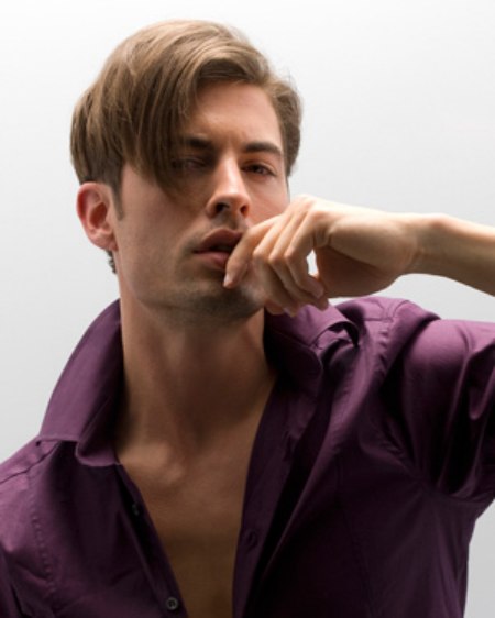 Sexy sleek hair look for guys
