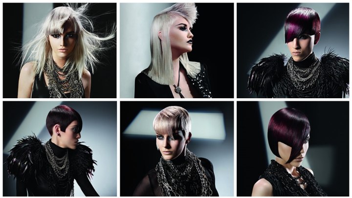 Hair with cut-outs