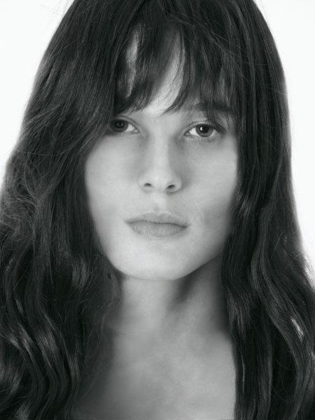 Long-to-very-short hair makeover - before