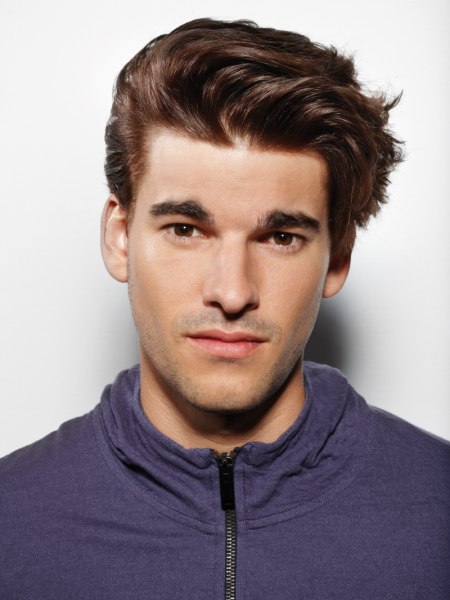 Modern styling for short men's hair