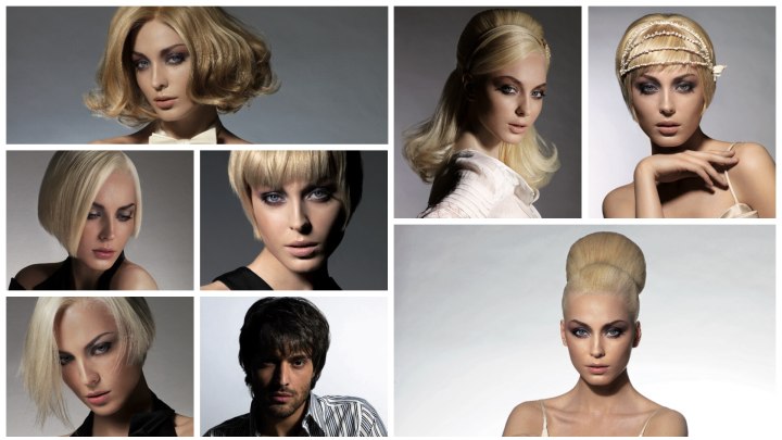 Glamour hairstyles with 1960s en 1970s inspiration