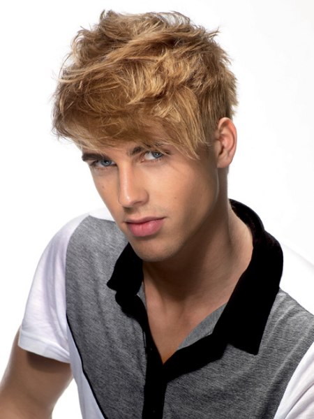Soft short hairstyle for men