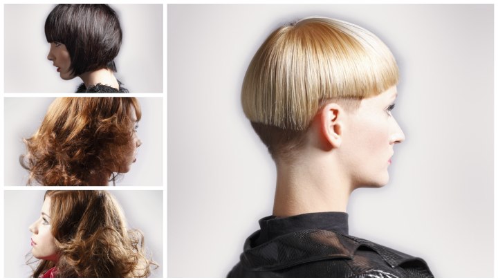 Hairstyles with femininity and vintage influences