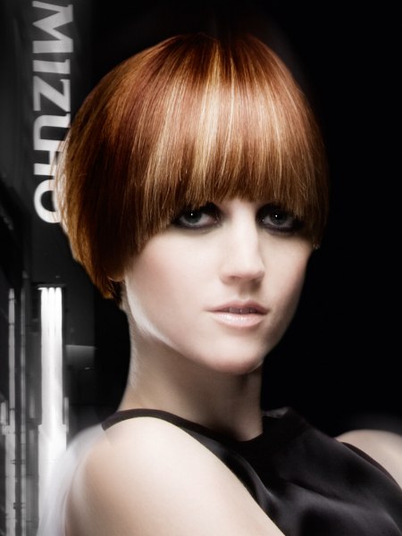 Sleek sixties haircut for short hair