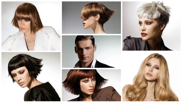 Modern hairstyles for men and women