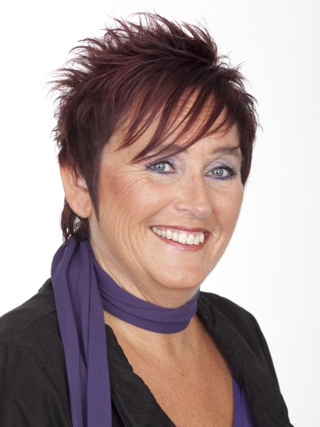 Pixie cut for older women