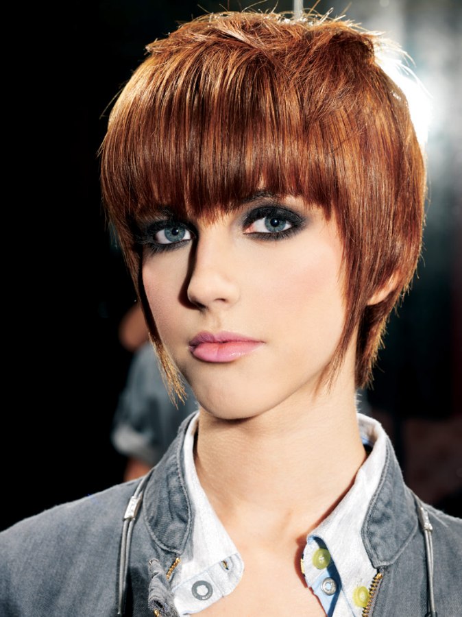 30+ Cute Fringe Hairstyles For Your New Look : Razor Short Haircut with  Short Fringe