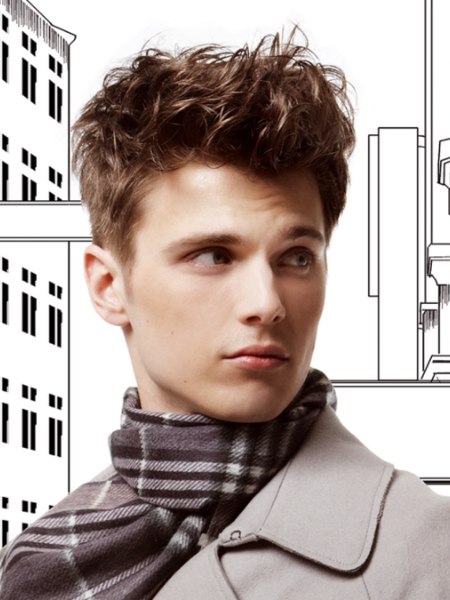 Preppy look haircut for men