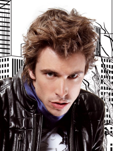 Men's hairstyle for a casual look