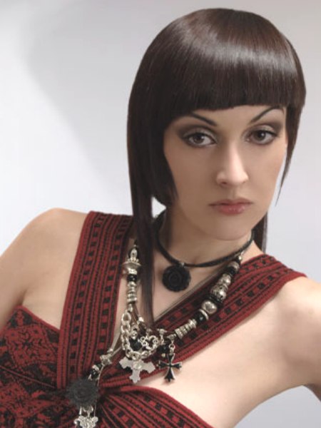 Cleopatra-inspired hairstyle