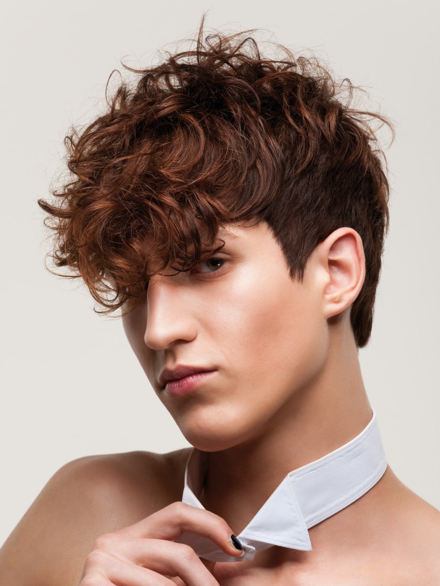 Short and medium long hairstyles with radiant colors for men and women