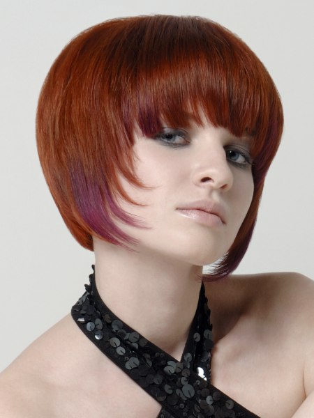 Short, face-caressing haircut