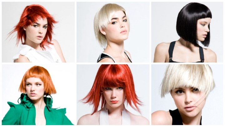 Hair with vivid colors