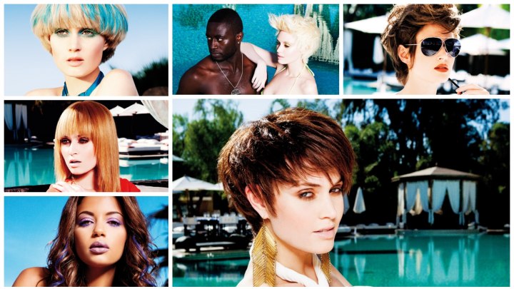 Daring haircuts and hair colors