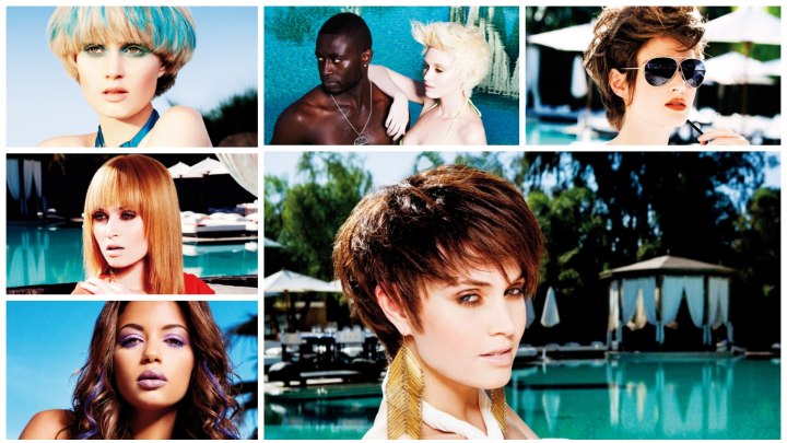 Daring hair cuts and colors