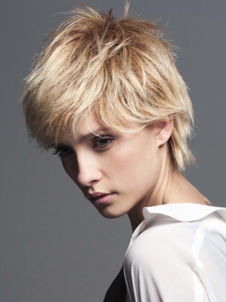 Feminine boy cut for girls