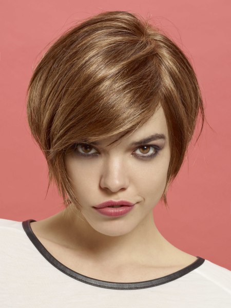 Jaw length bob that accentuates the face
