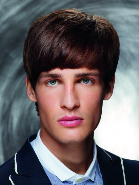 Men's hairccut for a Beatles look