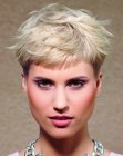 Easy to style and to wear pixie cut for summer