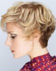 Pixie cut with casual soft waves and movement