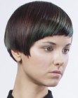 Short hairstyle that covers half of the ears