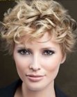 Pixie cut for curly hair with bangs