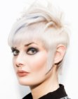 Pixie cut combined with elements of a Mohawk
