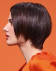 Short bob haircut with a modern twist