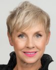 Elegant pixie cut for older women