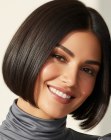 Sleek chin-length bob
