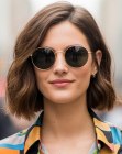 Wavy medium-length bob