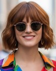Bob with bangs and volume
