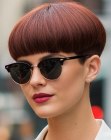 Bowl cut for red hair