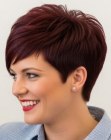 Sophisticated pixie cut