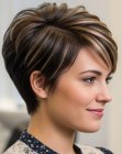 Multi-tonal pixie cut