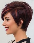 Pixie cut with an A-line silhouette