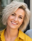 Blonde bob for summer