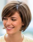 Bob cut with layering