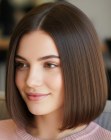 Sleek long bob
