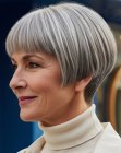 Short cut for gray hair