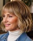 Bob with bangs for women over 50