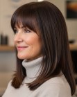 Long hair for older women