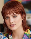 Collar-length hairstyle